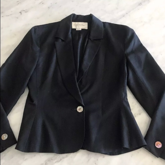 Dior Jackets & Blazers - Christian Dior Vintage Women’s Blazer Black Size 8